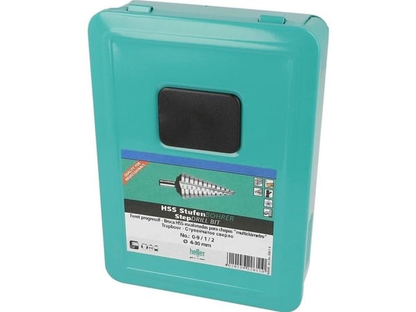 Heller 22611 0 HSS trappborrsats 3 delar cylindriskt skaft 1 set