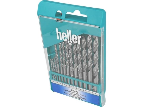 Heller 17733 spiralborrsats för metall, 7 delar 2–8 mm rullförpackning