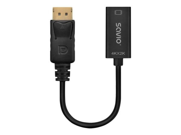 Savio AK-62, 0.2 m, DisplayPort, HDMI, urosliitin, urosliitin, urosliitin Savio AK-62, 0.2 m, DisplayPort, HDMI, urosliitin, urosliitin, urosliitin