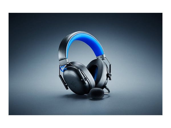 Razer BlackShark V3 X HyperSpeed - För PlayStation - headset - 7.1-kanals - fullstorlek - Bluetooth/radiofrekvens 2,4 GHz - kabelansluten, trådlös ...