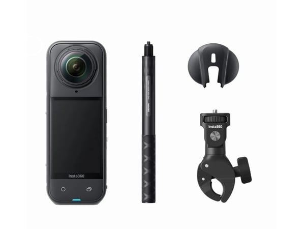 Insta360 X5 Motorcycle Bundle, 8K Ultra HD, 72 MP, 120 fps, Wi-Fi, Bluetooth, 2400 mAh
