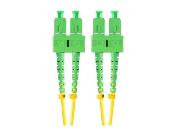 Lanberg - Patch-kabel - SC/APC enkelläge (hane) till SC/APC enkelläge (hane) - 2 m - 3 mm - fiberoptisk - duplex - 9 / 125 mikrometer - G.657.A1 - ...