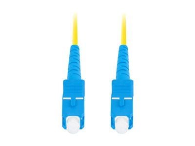 Lanberg - Patch-kabel - SC/UPC (hane) till SC/UPC (hane) - 10 m - 3 mm - fiberoptisk - simplex - 9 / 125 mikrometer - G.657.A1 - halogenfri - gul -...