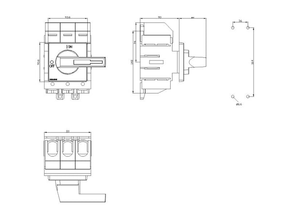 Siemens 3LD58000TK11 lastdelskontakt