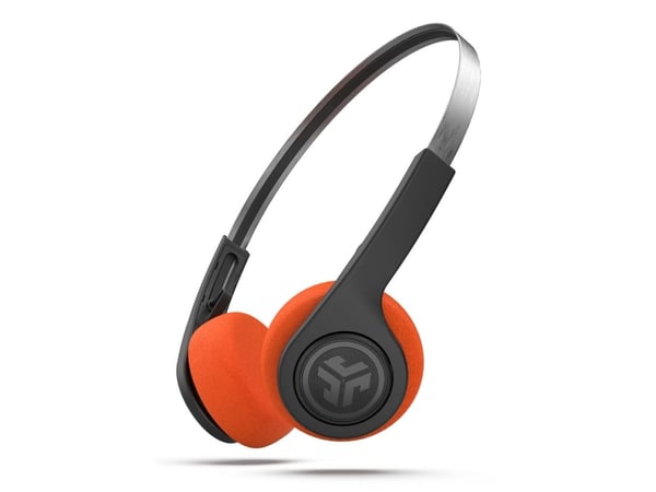 JLab Rewind 2 - Hodetelefoner med mikrofon - on-ear - Bluetooth - trådløs - svart
