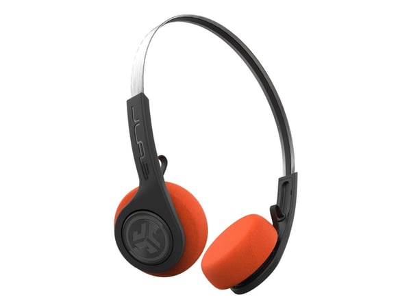 JLab Rewind 2 - Hodetelefoner med mikrofon - on-ear - Bluetooth - trådløs - svart