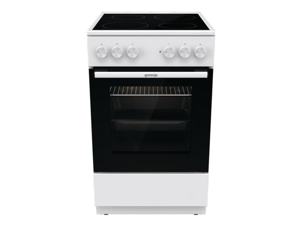 Gorenje G400 GEC5A21WG - Komfyr - frittstående - bredde: 50 cm - dybde: 59.4 cm - høyde: 85 cm - med selvrens - hvit
