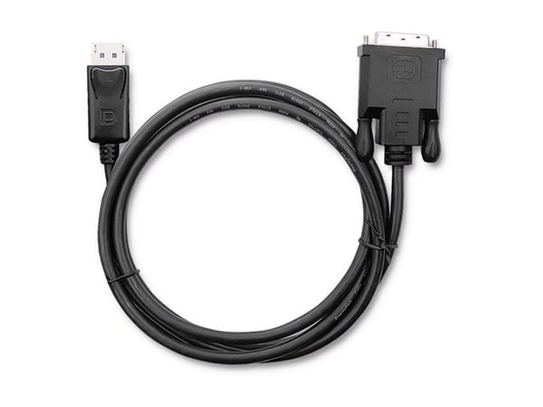 Qoltec - Adapterkabel - DisplayPort (hane) spärrad till DVI-D (hane) - 1.8 m - tumskruvar - svart