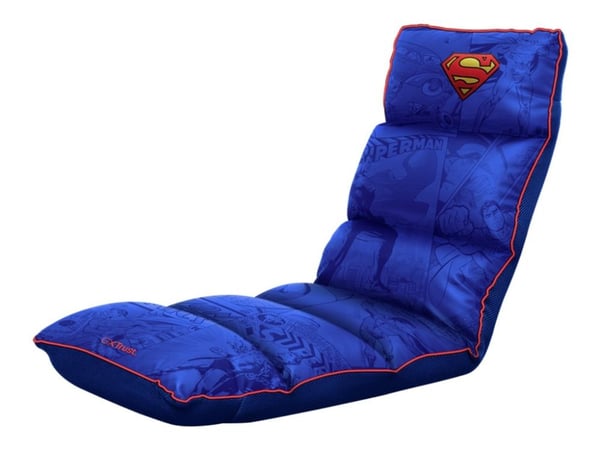Trust GXT 718SM Rayzee Superman - Floor chair - polyuretanlær, metallramme - blå/rød Trust GXT 718SM Rayzee Superman - Floor chair - polyuretanlær, metallramme - blå/rød
