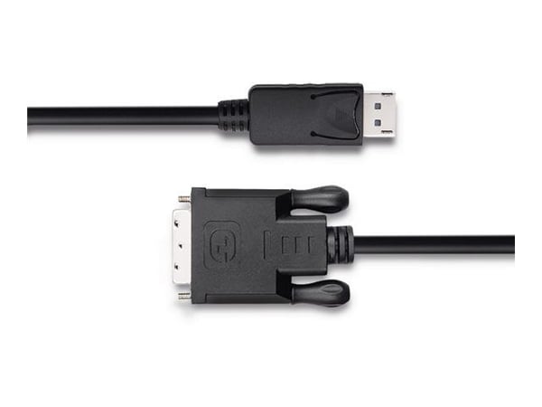Qoltec - Adapterkabel - DisplayPort (hane) spärrad till DVI-D (hane) - 1.8 m - tumskruvar - svart