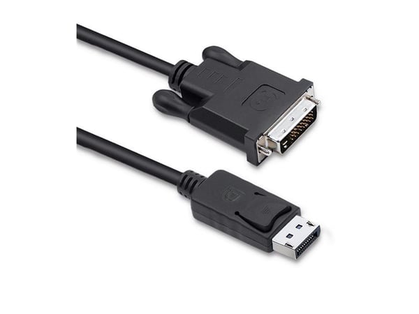 Qoltec - Adapterkabel - DisplayPort (hane) spärrad till DVI-D (hane) - 1.8 m - tumskruvar - svart