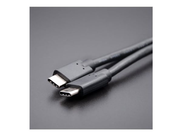 Qoltec - USB-kaapeli - USB-C (uros) - USB-C (uros) - USB 3.1 - 0,5 A - 3 m - musta