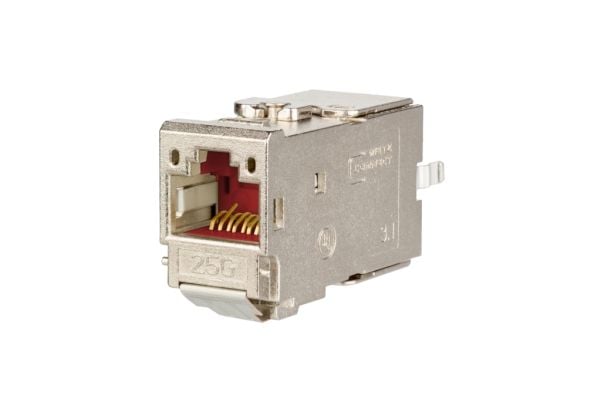 Metz Connect - Modulinnlegg - skjermet - RJ-45 - metallisk (en pakke 10 deler)