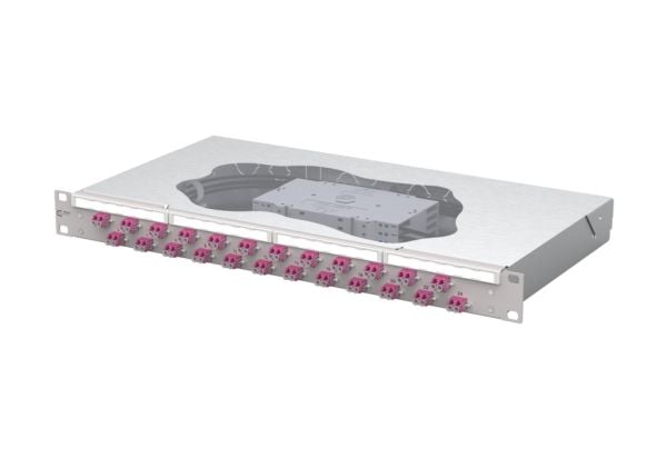 METZ CONNECT 1504577524-E, LCD, OM4, 1U, Grå, Boks