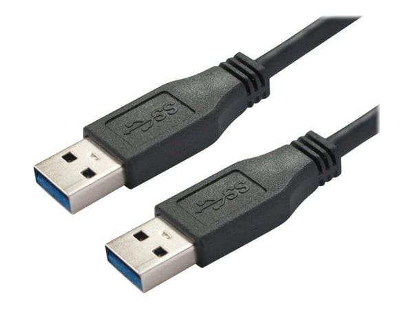 Bachmann USB 3.0 Tilslutningskabel [1x USB 3.0 stik A - 1x USB 3.0 stik A] 2.00 m Sort, Grå