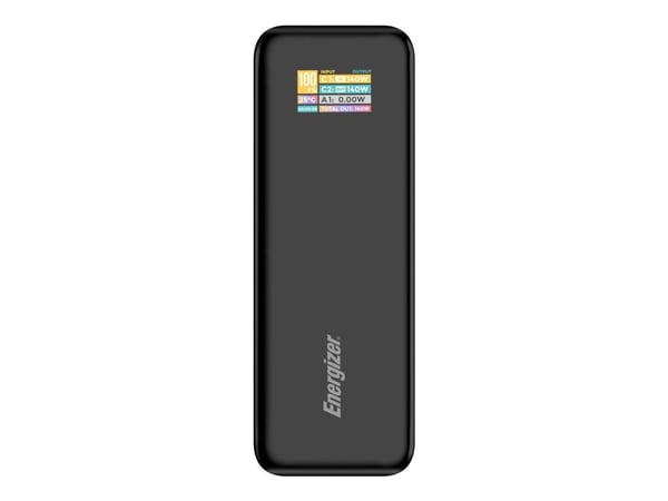 Energizer XP27000PD - Strømbank - 27000 mAh - 99.9 Wh - 140 watt - 5 A - Power Delivery 3.1 - 3 utgangskontakter (2 x USB-C, USB)