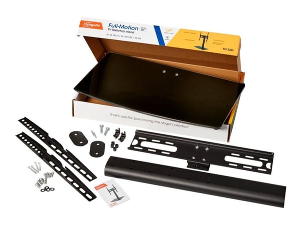 Vogel's UP MS3085 - Stativ - for LCD-TV - stål, herdet glass - svart - skjermstørrelse: 32"-65" - skrivebord