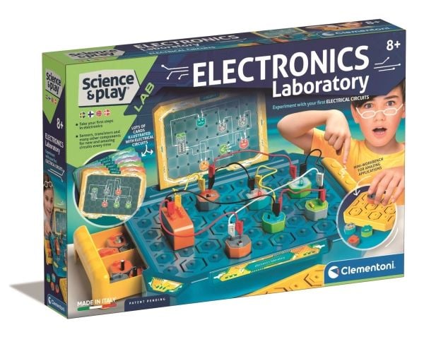 Clementoni Science & Play Electronics Laboratory, Koepakkaus, Sähkö, 8 vuosi/vuosia, Valikoidut värit