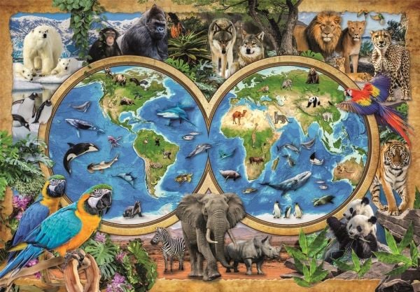 Clementoni Puslespil The Wonderful Animal World, 300 brikker