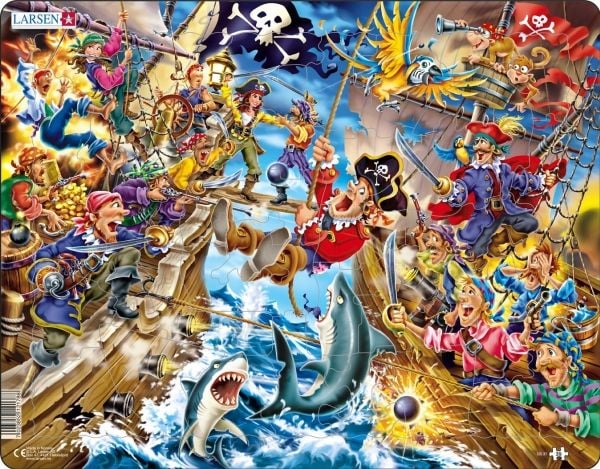 Larsen Puzzle Merirosvotaistelu Maxi