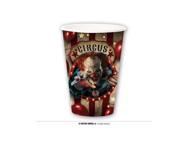 Elak clown pappmugg, 355 ml