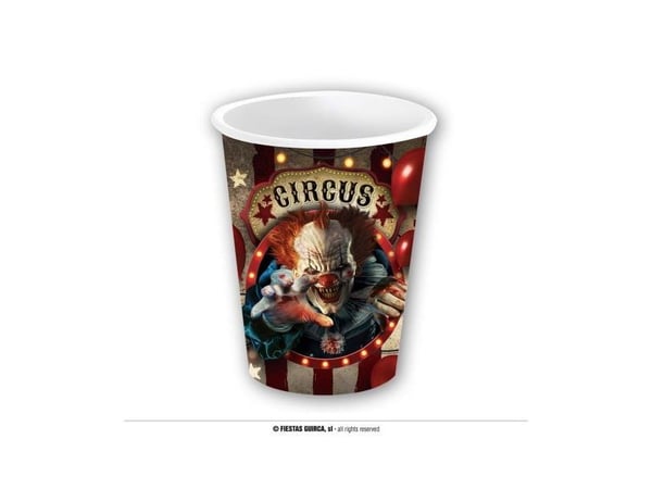 Muggen Evil Clown i papp, 240 ml.