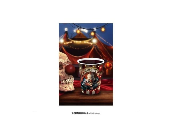 Muggen Evil Clown i papp, 240 ml.