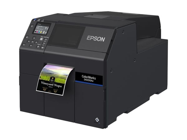Epson ColorWorks D6000Ae, Lämpösiirto, 1200 x 1200 DPI, 119 mm/s, Väri, Langallinen, musta