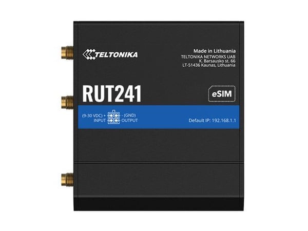 TELTONIKA NETWORKS RUT241 eSIM 4G/LTE/3G/2G EMEA reititin