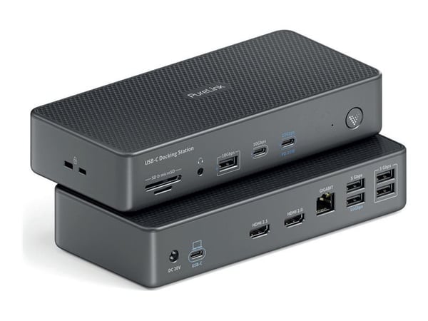 PureLink VL-D200, langallinen, 100 W, 2.0/2.1, harmaa, MicroSD (TransFlash), SD, 40 Gbit/s.