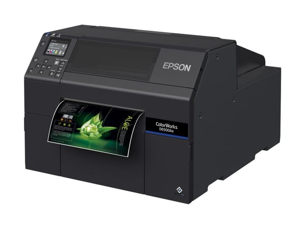 Epson ColorWorks D6500Ae, Lämpösiirto, 1200 x 1200 DPI, 85 mm/s, Väri, Langallinen, musta