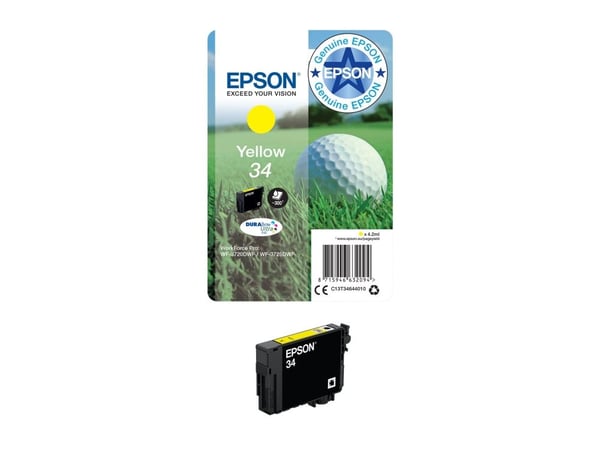 Epson 34 - 4.2 ml - gul - original - bläckpatron - för WorkForce Pro WF-3720, WF-3720DWF, WF-3725DWF