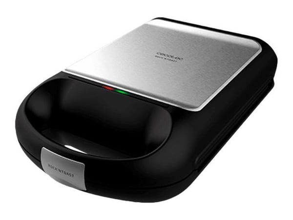 Cecotec Rock'nToast Family - Sandwichmaskin / vaffelmaskin / grill - 1500 W - rustfritt stål
