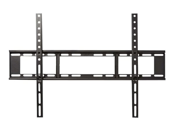 Nedis TVWM1051BK - Monteringssett (veggplate, 2 monteringsbraketter) - fast - for TV - stål - svart - skjermstørrelse: 37"-70"
