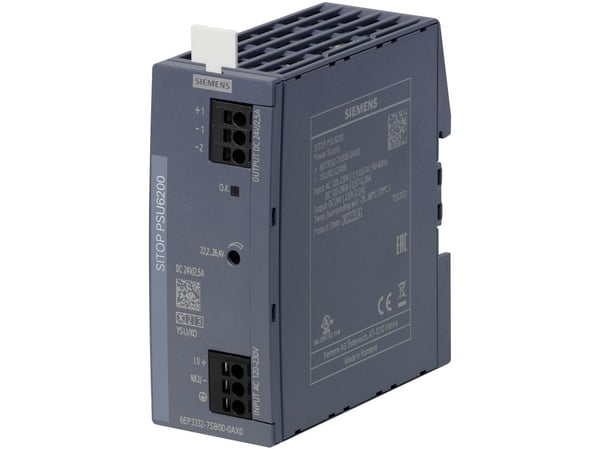 Siemens 6EP3332-7SB00-0AX0 Strømstik/strømforsyning 24 V 2.5 A 60 W Antal udgange:1 x Indhold 1 stk
