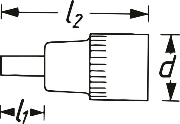 HAZET 880-16, 1 kpl, 76,2 / 8 mm (3 / 8"), Kromivanadiini-teräs, 29,5 mm, 37 g