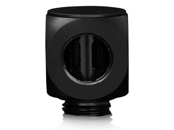 Thermal Grizzly DeltaMate Rotary, Slangkoppling, mässing, Gummi, EPDM, Svart, 1/4", 90°, Hankoppling