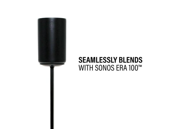 SANUS WSSE1A2-B2 - ADJUSTABLE SPEAKER STAND SONOS ERA 100 - PAIR - BLACK, Kiina, 319 mm, 79 mm, 691,1 mm, EAR99