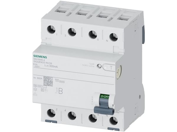 PFI 4-poletti tyyppi B 63A 300 mA 400VAC korttidsforsinket