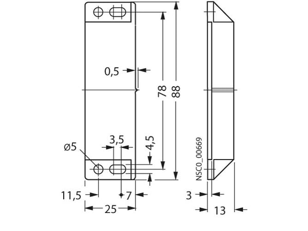 Siemens 3SE6704-2BA, Plast, IP67, Cuboid, 32 mm, 89 mm, 13 mm