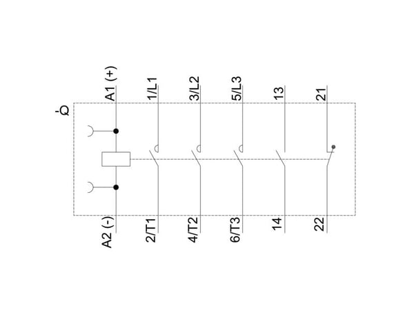 Siemens 3RT2023-1BB40 Kytkin 3 x johdonsuojakatkaisija 690 V/AC 1 kpl 1 kpl