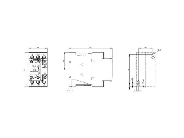 Siemens 3RT2023-1BB40 Kytkin 3 x johdonsuojakatkaisija 690 V/AC 1 kpl 1 kpl
