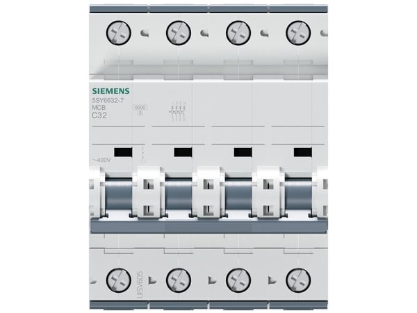 Automatsikring C 32A, 3P+N, 6kA, 5SY6632-7