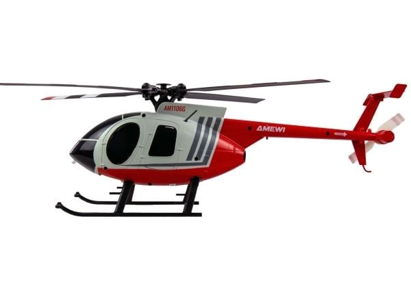 Amewi RC Helikopter MD500 Li-Po batteri 350mAh sølv / rød