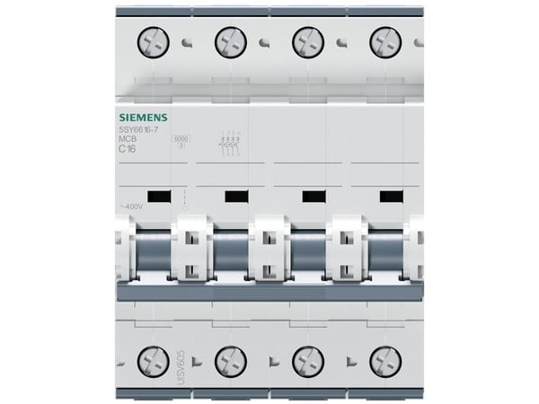 Automatsikring C 16A, 3P+N, 6kA, 5SY6616-7