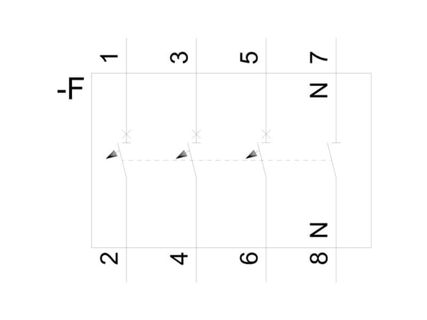 Automatsikring C 16A, 3P+N, 6kA, 5SY6616-7