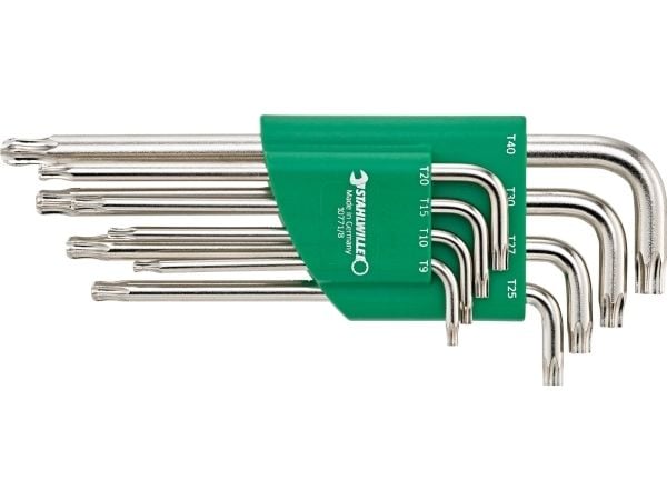 Stahlwille 10771/8 SATZ KUGELKOPF-WINKELSCHRAUBENDREHER TORX 8TLG Vinkelskruvmejsel