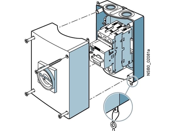 Siemens 3RV1923-1FA00 Effektkontakt-tilbehør 1 stk (B x K x T) 85 x 155 x 126 mm