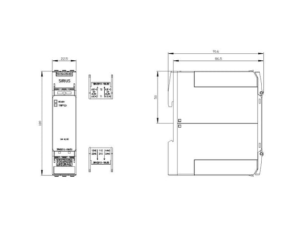 Siemens 3RN2010-1BA30, 111 mm, 129 mm, 38 mm, 170 g