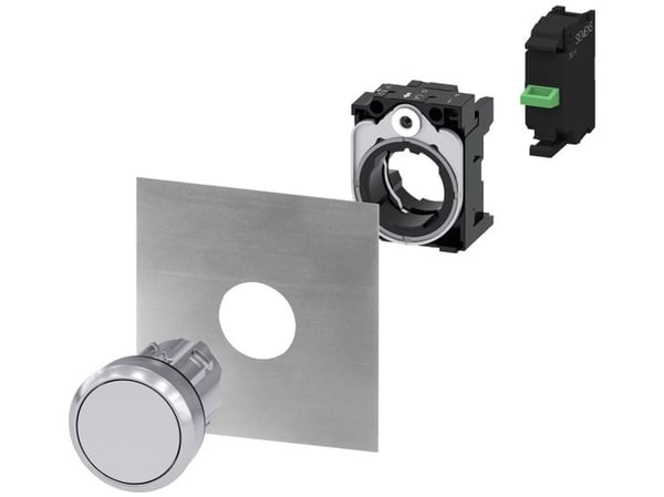 Siemens 3SU1050-0AA60-0AA0 Tryckvakt (Ø x H) 29,5 mm x 29,5 mm IP66, IP67, IP69/IP69K 1 stk